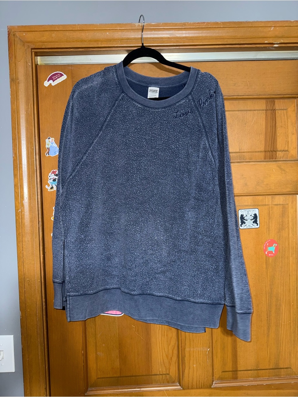 PINK Victoria's Secret Cozy Crewneck Sweater in Blue